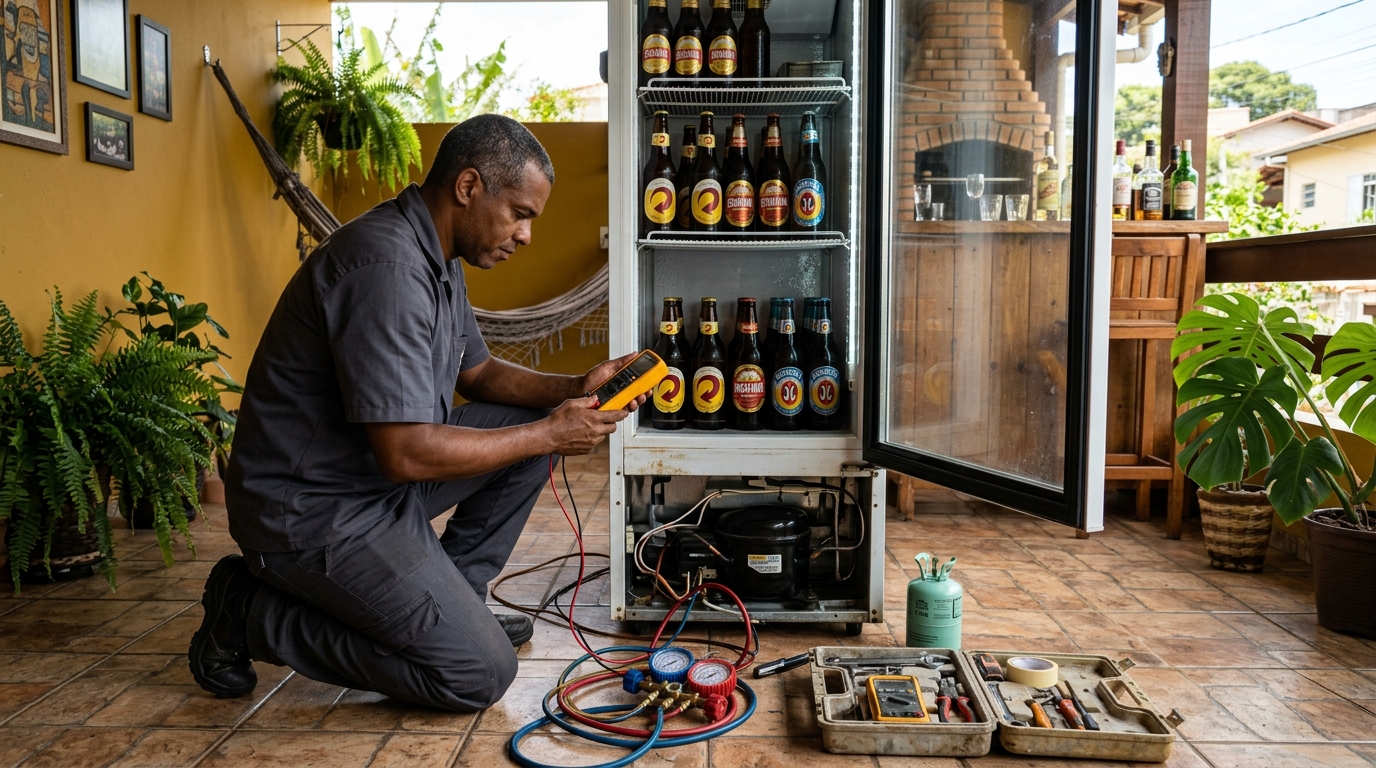 Manutenção da placa eletrônica de cervejeira em Sorocaba‑SP